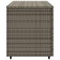 Preview: Gartenschrank Grau 110x55x60,5 cm Poly Rattan