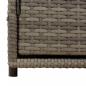 Preview: Gartenschrank Grau 110x55x60,5 cm Poly Rattan