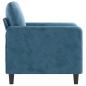 Preview: Sessel Blau 60 cm Samt