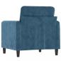 Preview: Sessel Blau 60 cm Samt