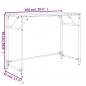 Preview: Schreibtisch Sonoma-Eiche 100x45x76 cm Holzwerkstoff und Stahl