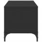 Preview: TV-Schrank Schwarz 102x40x41 cm Holzwerkstoff und Stahl