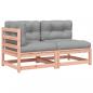 Preview: Gartensofa mit Kissen 2-Sitzer Massivholz Douglasie