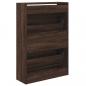 Preview: Schuhschrank Braun Eichen-Optik 60x21x87,5 cm Holzwerkstoff