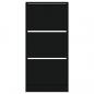 Preview: Schuhschrank Schwarz 60x21x125,5 cm Holzwerkstoff