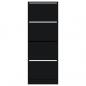 Preview: Schuhschrank Schwarz 60x21x163,5 cm Holzwerkstoff