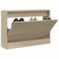 Preview: ARDEBO.de - Schuhschrank Sonoma-Eiche 80x21x57 cm Holzwerkstoff