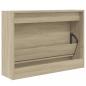 Preview: Schuhschrank Sonoma-Eiche 80x21x57 cm Holzwerkstoff