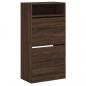 Preview: Schuhschrank Braun Eichen-Optik 60x34x116 cm Holzwerkstoff