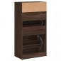 Preview: Schuhschrank Braun Eichen-Optik 60x34x116 cm Holzwerkstoff