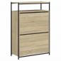 Preview: Schuhschrank Sonoma-Eiche 75x34x112 cm Holzwerkstoff