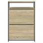 Preview: Schuhschrank Sonoma-Eiche 75x34x112 cm Holzwerkstoff