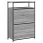 Preview: Schuhschrank Grau Sonoma 75x34x112 cm Holzwerkstoff