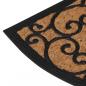 Preview: Fußmatte Halbrund 45x75 cm Gummi und Kokosfaser