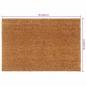 Preview: Fußmatte Natur 60x90 cm Kokosfaser Getuftet
