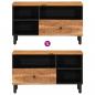 Preview: TV-Schrank 80x33x46 cm Massivholz Akazie