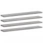 Preview: Wandregale 4 Stk. Grau Sonoma 60x10x1,5 cm Holzwerkstoff