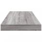 Preview: Wandregale 4 Stk. Grau Sonoma 60x10x1,5 cm Holzwerkstoff