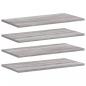 Preview: Wandregale 4 Stk. Grau Sonoma 60x20x1,5 cm Holzwerkstoff