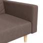 Preview: Schlafsofa 2-Sitzer mit 2 Kissen Taupe Stoff