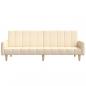 Preview: Schlafsofa 2-Sitzer Creme Stoff