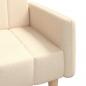 Preview: Schlafsofa 2-Sitzer Creme Stoff