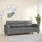 Preview: ARDEBO.de - 3-Sitzer-Sofa Dunkelgrau 180 cm Mikrofasergewebe