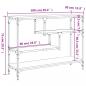 Preview: Konsolentisch Sonoma-Eiche 100x30x75 cm Holzwerkstoff