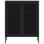 Preview: Lagerschrank Schwarz 80x35x101,5 cm Stahl    