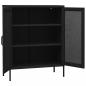 Preview: Lagerschrank Schwarz 80x35x101,5 cm Stahl    