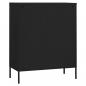 Preview: Lagerschrank Schwarz 80x35x101,5 cm Stahl    