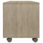 Preview: TV-Schrank mit Rollen Sonoma-Eiche 90x35x35 cm Holzwerkstoff