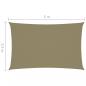 Preview: Sonnensegel Oxford-Gewebe Rechteckig 2,5x5 m Beige