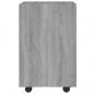 Preview: Beistellschrank mit Rollen Grau Sonoma 33x38x60cm Holzwerkstoff