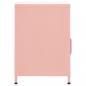 Preview: Nachttische 2 Stk. Rosa 35x35x51 cm Stahl