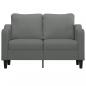 Preview: 2-Sitzer-Sofa Dunkelgrau 120 cm Stoff