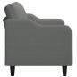 Preview: 2-Sitzer-Sofa Dunkelgrau 120 cm Stoff