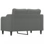 Preview: 2-Sitzer-Sofa Dunkelgrau 120 cm Stoff