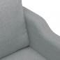 Preview: 3-Sitzer-Sofa Hellgrau 180 cm Stoff