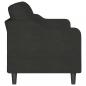 Preview: 3-Sitzer-Sofa Schwarz 180 cm Stoff