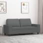 Preview: ARDEBO.de - 2-Sitzer-Sofa Dunkelgrau 140 cm Stoff