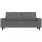 Preview: 2-Sitzer-Sofa Dunkelgrau 140 cm Stoff