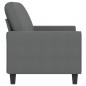 Preview: 2-Sitzer-Sofa Dunkelgrau 140 cm Stoff