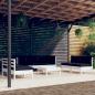 Preview: ARDEBO.de - 8-tlg. Garten-Lounge-Set mit Kissen Kiefer Massivholz