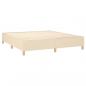 Preview: Boxspringbett mit Matratze Creme 180x200 cm Stoff