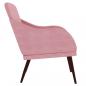 Preview: Sessel Rosa 63x76x80 cm Samt