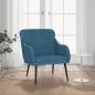 Preview: ARDEBO.de - Sessel Blau 63x76x80 cm Samt