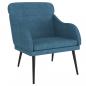 Preview: Sessel Blau 63x76x80 cm Samt