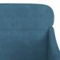 Preview: Sessel Blau 63x76x80 cm Samt