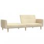 Preview: Schlafsofa 2-Sitzer Creme Stoff